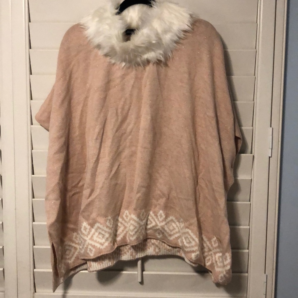Pink pancho